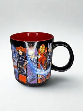Marvel Black and Red Superhero Panel Mug